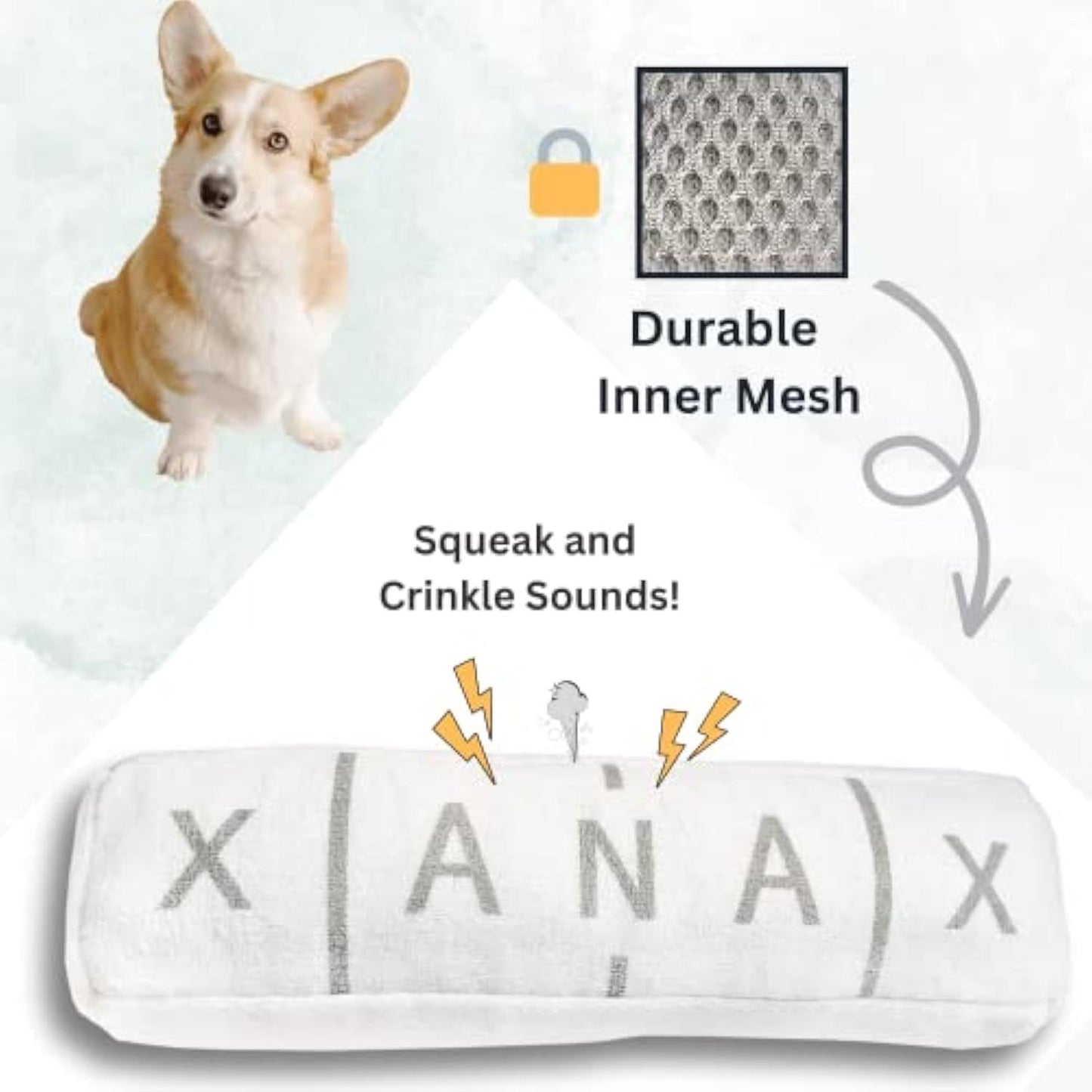 Xanax Plush – The Calm Chew Toy for Dogs Who Overthink