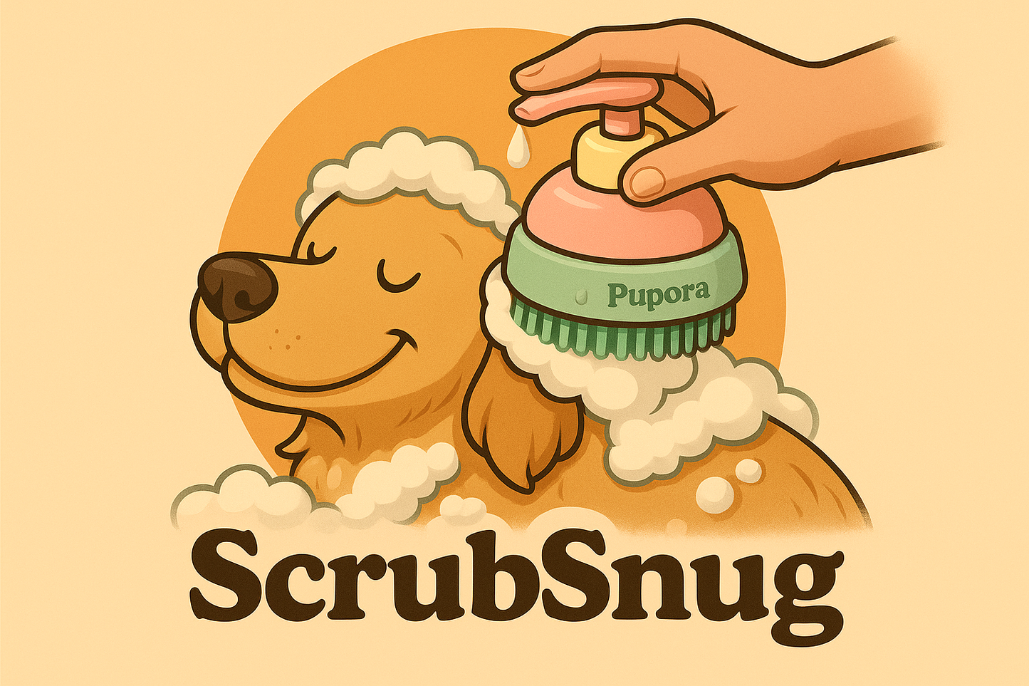 ScrubSnug – The Chill Pup's Bath-Time Essential