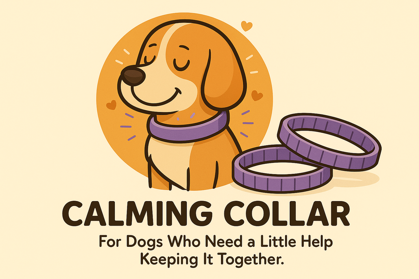 Calming Collar – Gentle Vibes, Wrapped in Purple