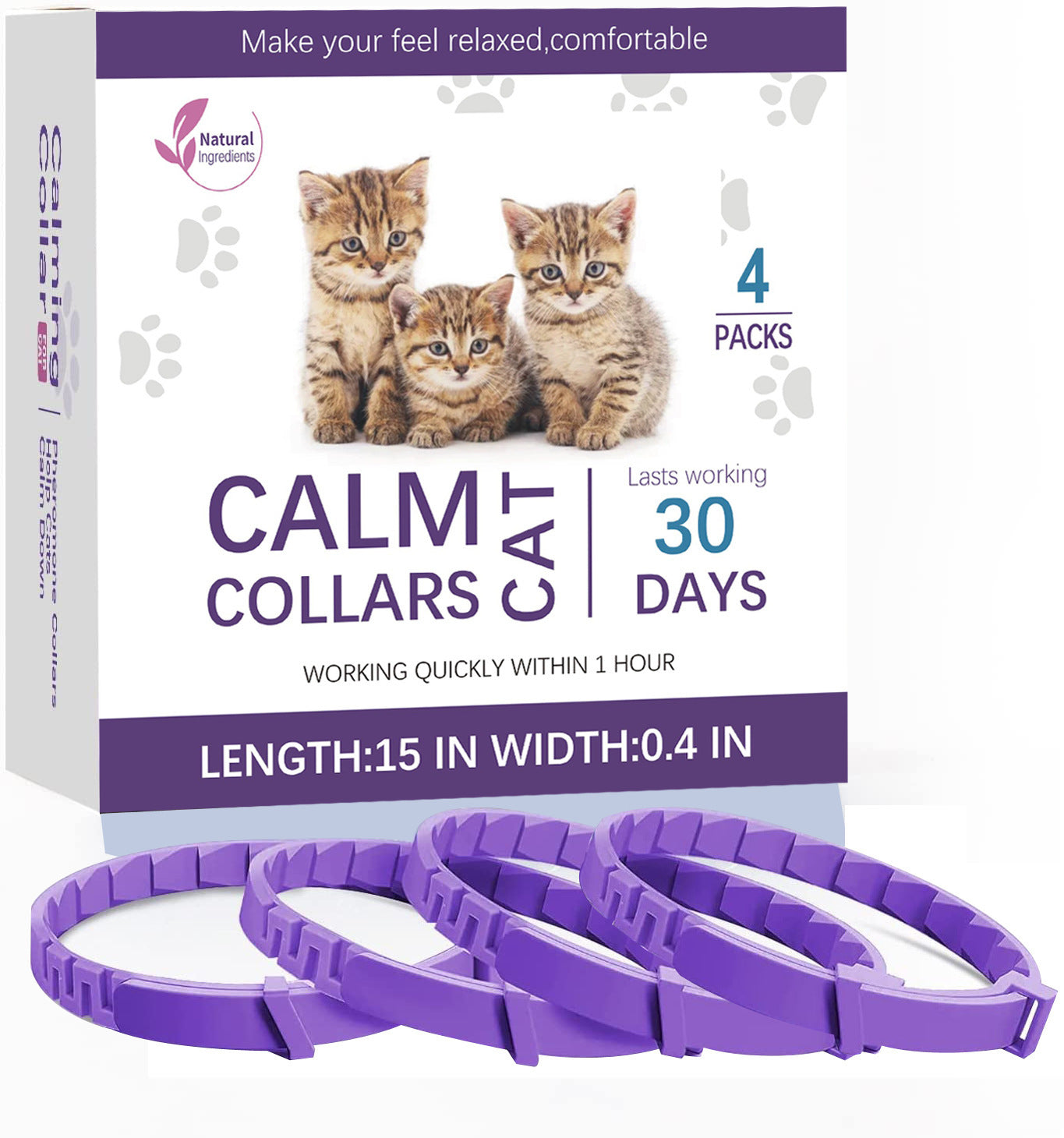 Calming Collar – Gentle Vibes, Wrapped in Purple